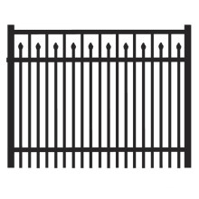 2 or 3 rails Spear Points Steel Bar Pipe Tubes Fence Sharped Safety Panel Ground Park Garden Fence